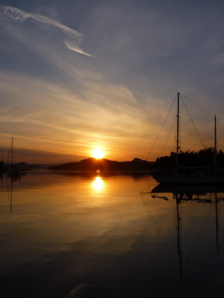 Sunset on Saturna Island