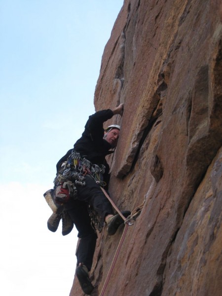 Nature on the crux of the first pitch