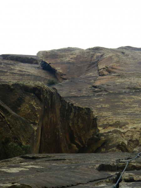 Amber, 1st pitch has varied climbing including a sick looking flake fe...