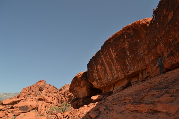 Chris topping out on Tremor 10a