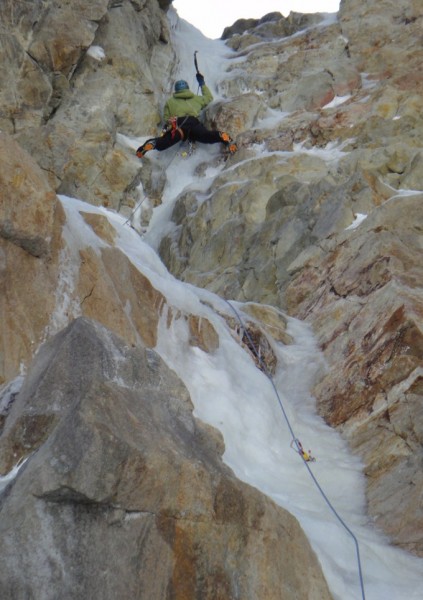 Fun climbing above the crux