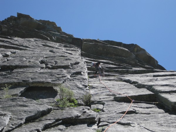 Steve on first pitch of Harvey Wallbangers Right &#40;5.7&#41;