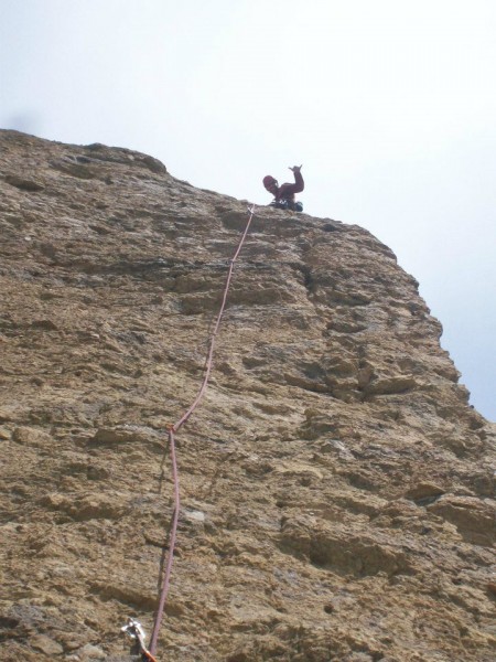 Crux pitch right before crux.