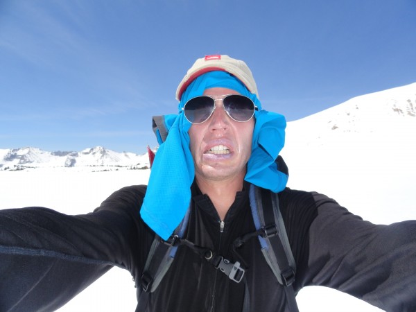 Nick at wit's end near Shepherd Pass...