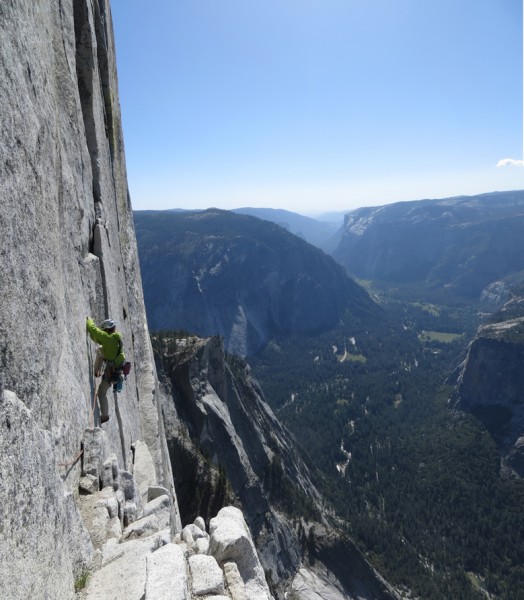 Chris just below Big Sandy Ledge.