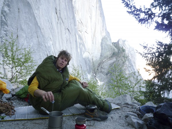 Me, looking a bit haggard, back at the base making tea.