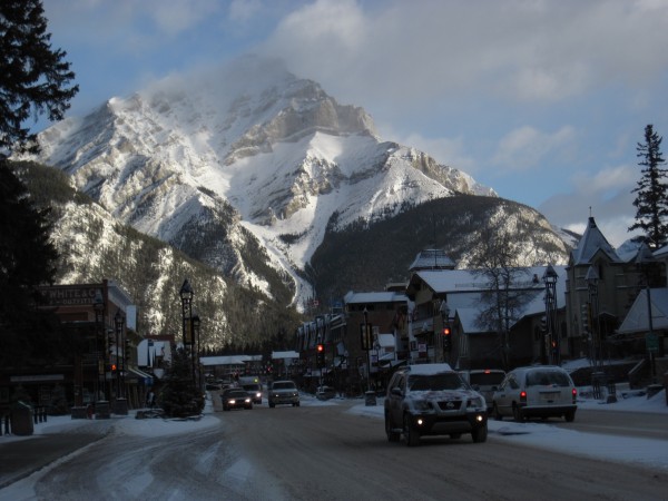 Banff, Alberta, en route to the airport in Calgary - 2/22/12