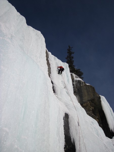 The 3rd pitch on the left side of the Weeping Wall -  2/27/12