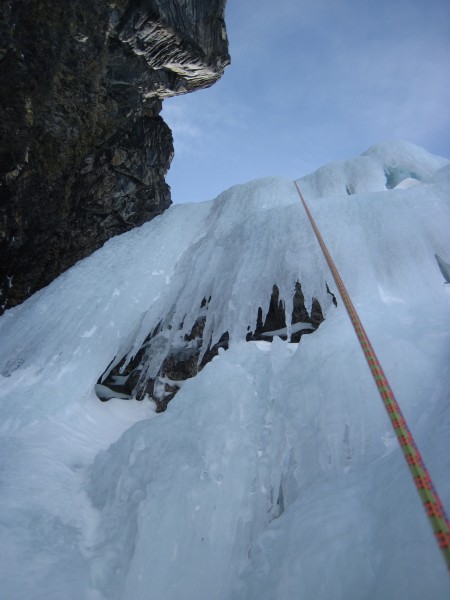 Rapping down Bow Falls - 4/9/12