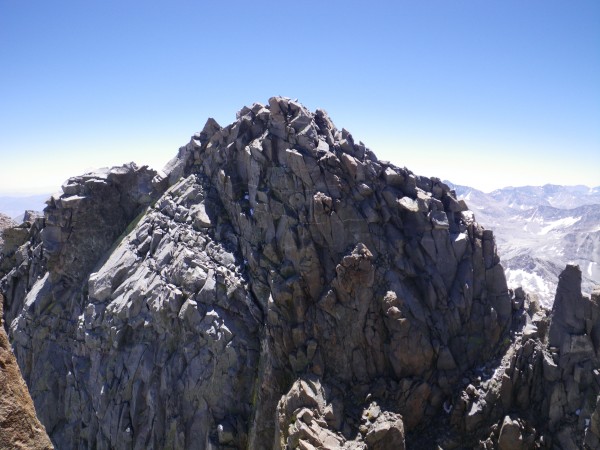 Looking across the U-Notch in the direction of Polemonium Peak