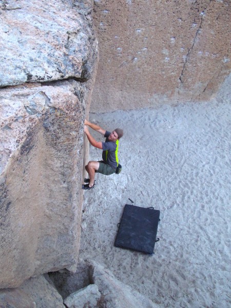 Coby in action at JLJB&#40;aka Bachar Boulders&#41;