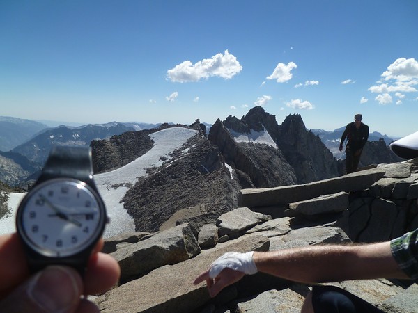 Looking back north from Mt. Sill