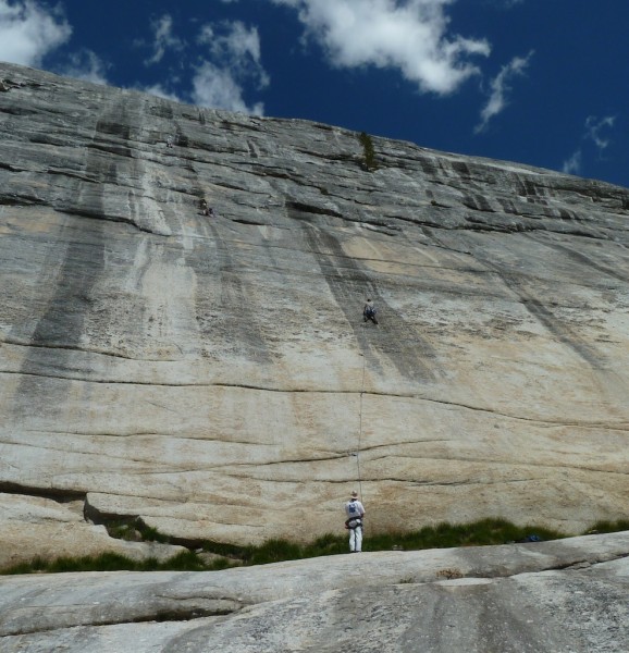 West Farthing Wall. Minerals and George adding a second pitch to one o...