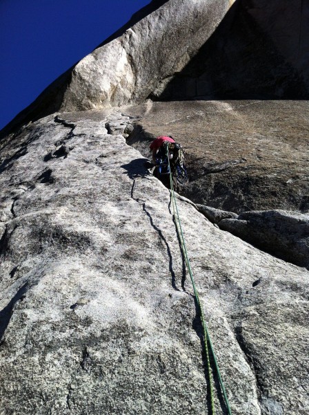 Laughlin heading up the 4th pitch