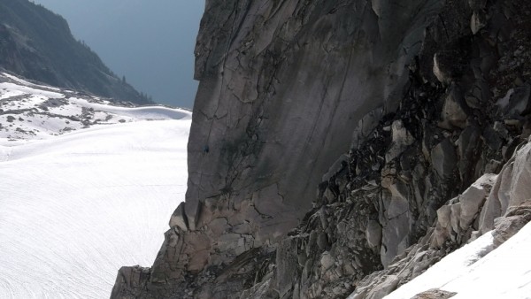 Some real climbers on the Sunshine &#40;5.10c/d&#41;route on Snowpatch...