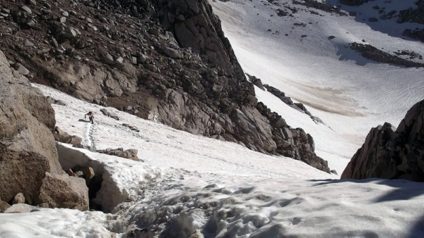 Back up the Bugaboo-Snowpatch Col