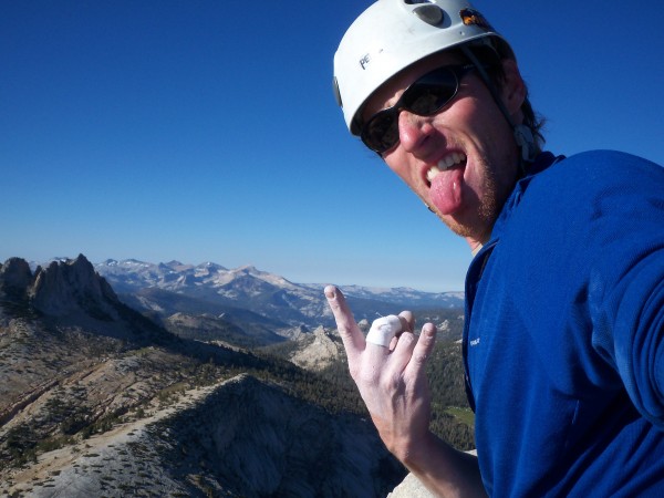 celebration shot on the summit of Cathedral...with no one around