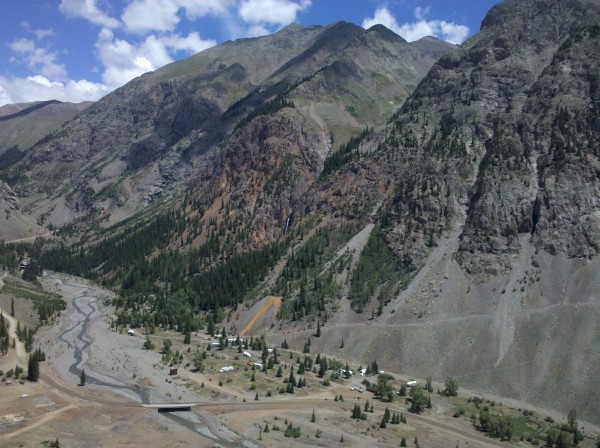 Eureka campground from pitch 2 or 3.