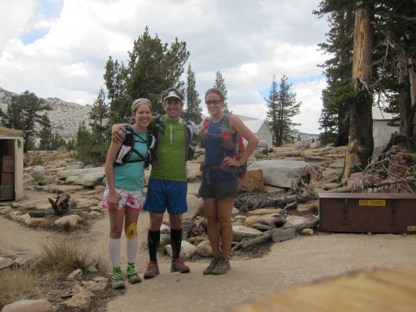 Lizzy, Luke and Julie at the Vogelsang High Sierra Camp