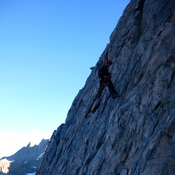 rappel into contact pass.