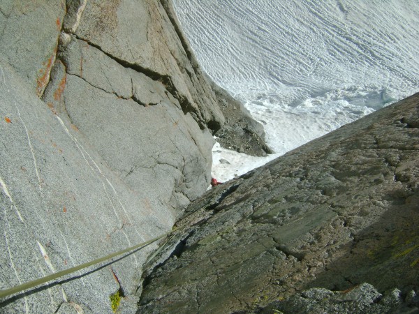 Looking down from the top of the 1st pitch