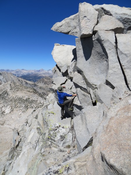 Jeremy bouldering 1,000' high