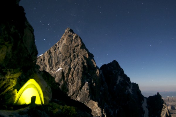 Camp on Mt Owen on a carryover of the Valhalla Traverse, Serendipity A...
