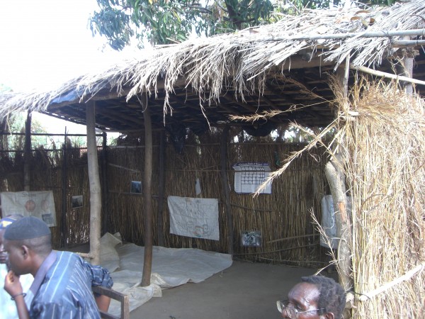 This is the existing school in this village.