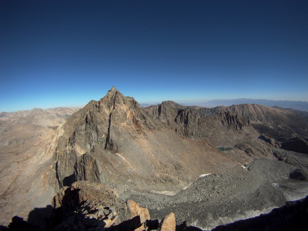 On the northwest ridge, looking down to the left is the Winchell/Tbolt...