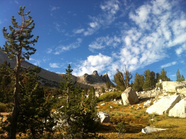 looking out towards Echo peaks