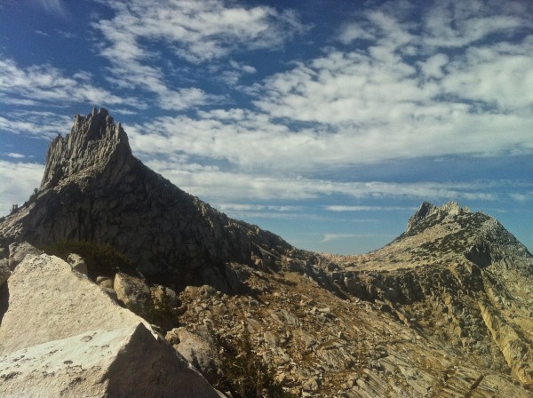 looking back at cockscomb & the echos on the way to unicorn