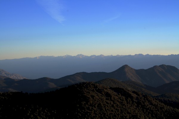 The view from the White mountains across to the Sierra crest