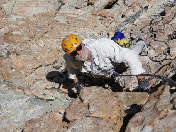 Bill on third pitch of the SE Buttress