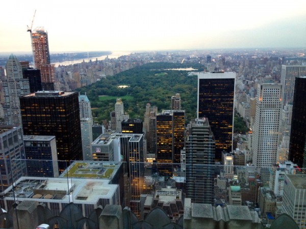 Rockefeller Center Observation Deck, 67th floor, looking north to Cent...