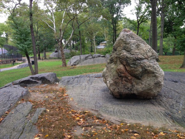 Glacial erratic and scoured bedrock.  Just like Tuolumne!