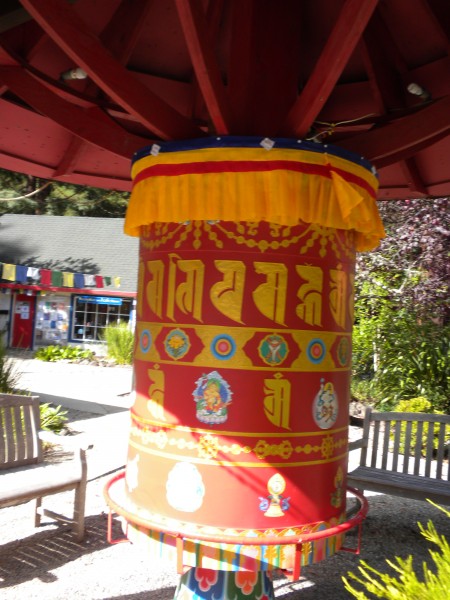 A lovely small prayer wheel in the main part of the grounds.