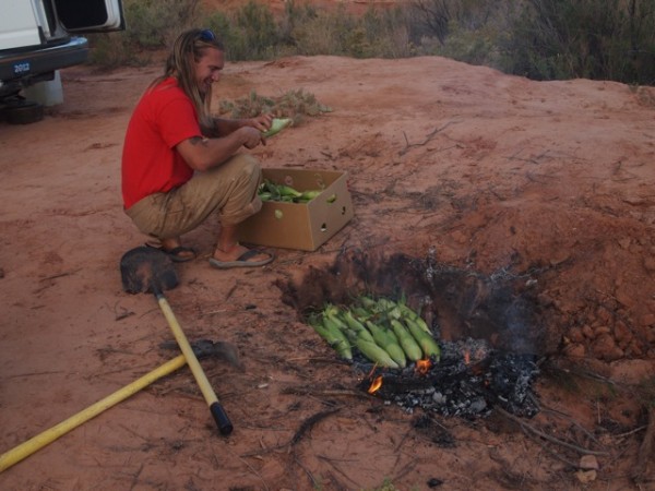 Darrin Reay outdoor chef extraordinaire.