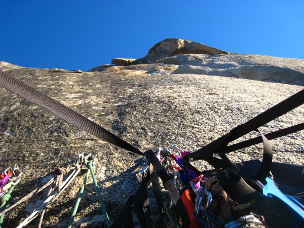 View of the summit from my portaledge. So close!!