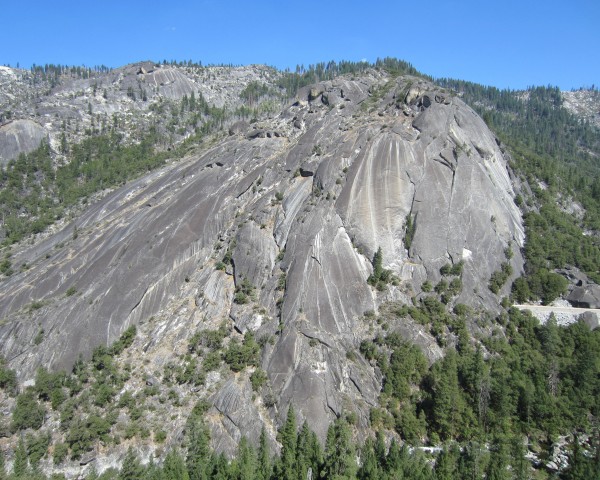 Hammer Dome - Gemini Cracks &#40;5.9&#41; starts in the white flake on...