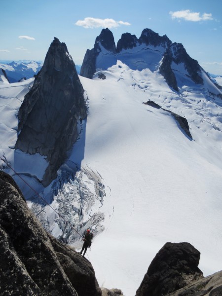 Even rappells are scenic!