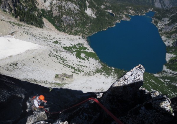 climbing on Backbone ridge