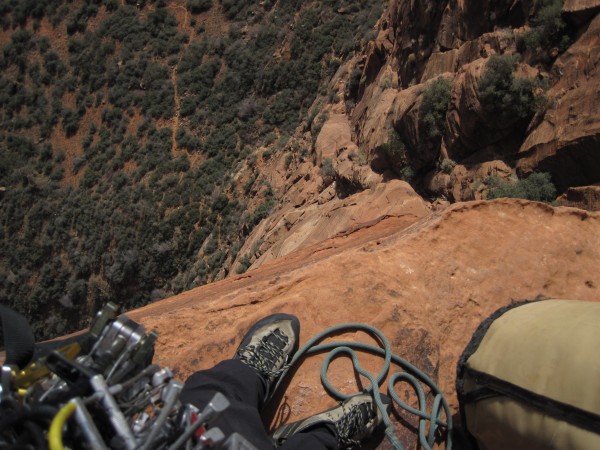 Looking down from Farewell Ledge