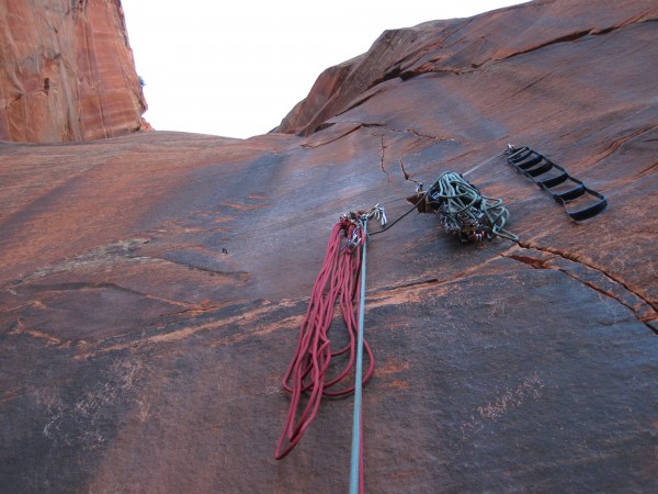 Pitch 6 belay