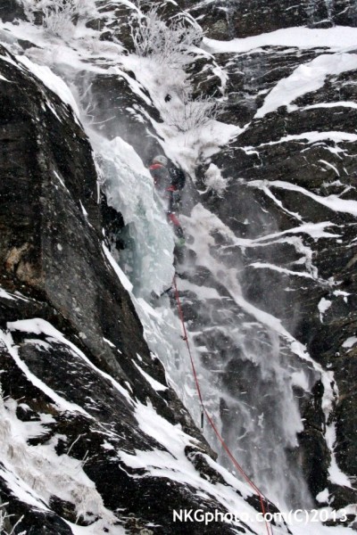 Nick on first pitch of Ragnarock