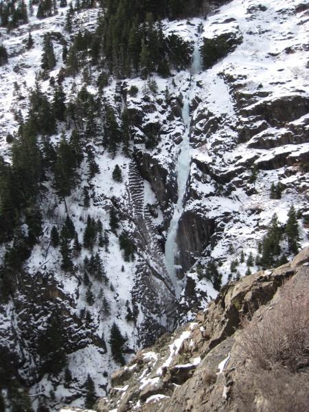 The ice on Horsetail Falls was excellent and was the perfect first mul...