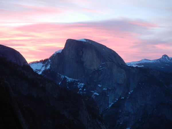 nice sun rise by half dome!