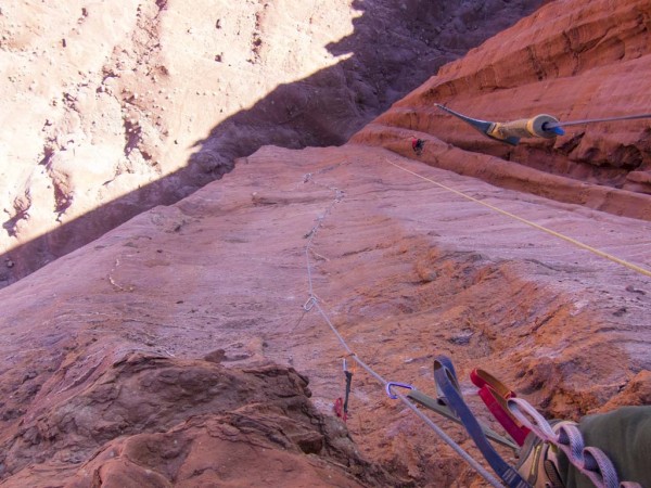 Over the caprock! Steep, woohoo!