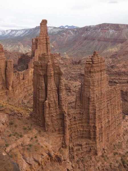 Echo Tower in front, left, Cottontail on right. Titan behind.