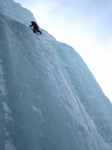 Harry cruising the 2nd pitch of Keystone Greensteps.