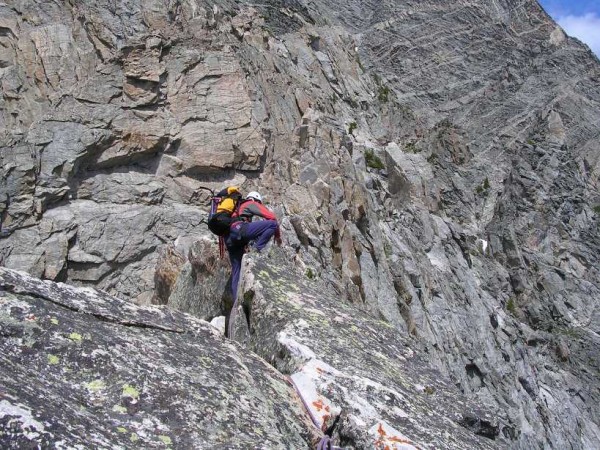 somewhere on the ridge traverse